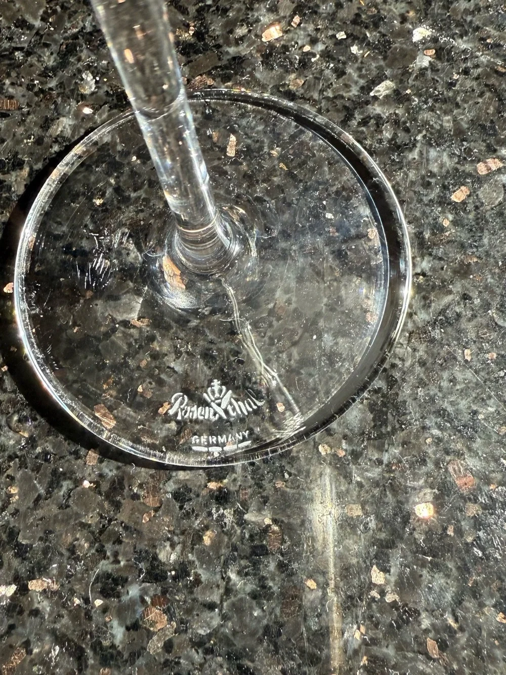 Rosenthal Clear Crystal Champagne Flute in Clear Glass